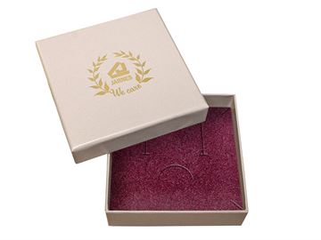 Smykkeæske, Ring, ørepynt eller kæde - beige